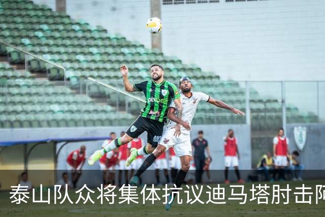 泰山队众将集体抗议迪马塔肘击阿尔瓦罗，主裁判没有表示